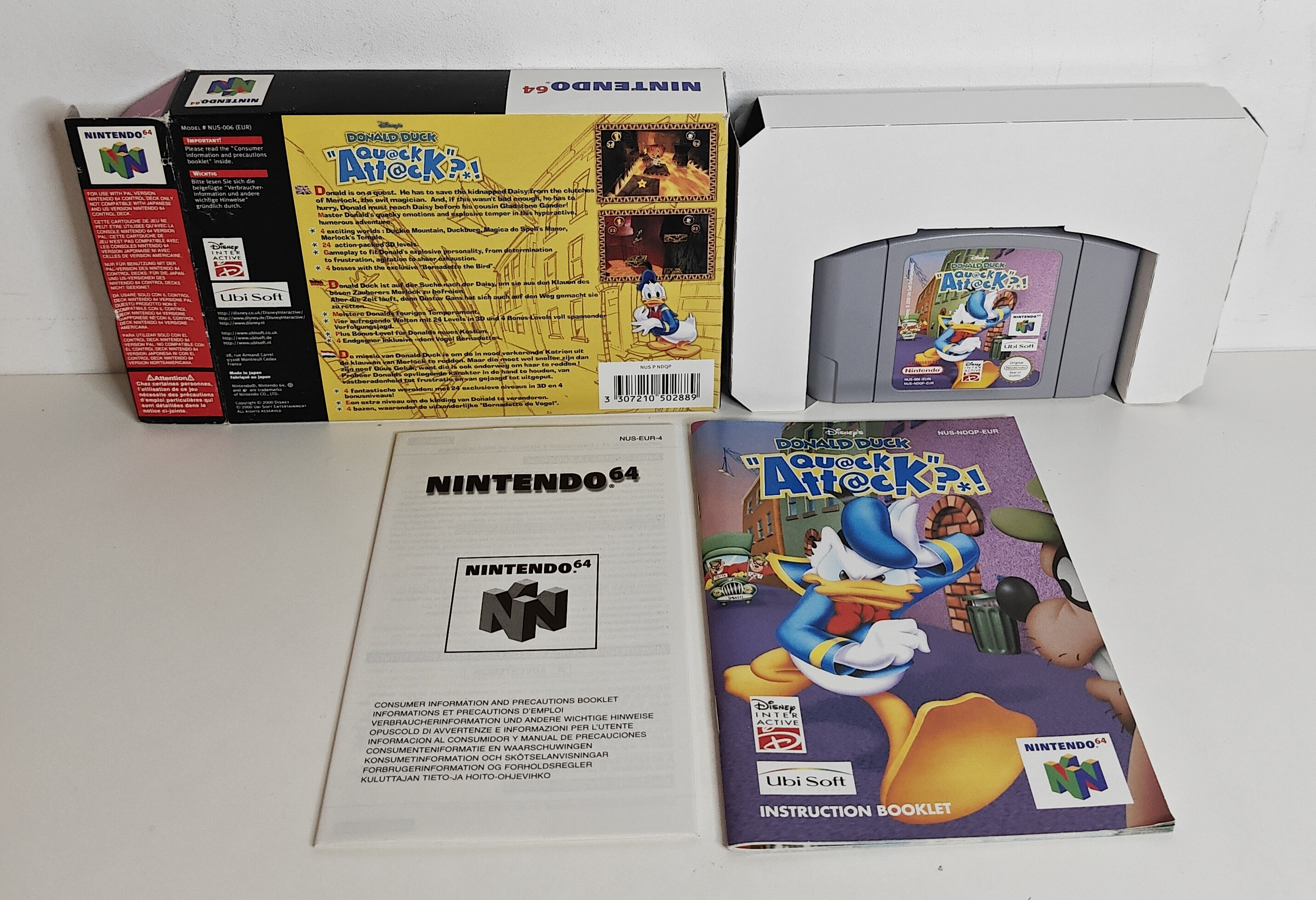 N64 Donald Duck Quack Attack?! (CIB) EUR
