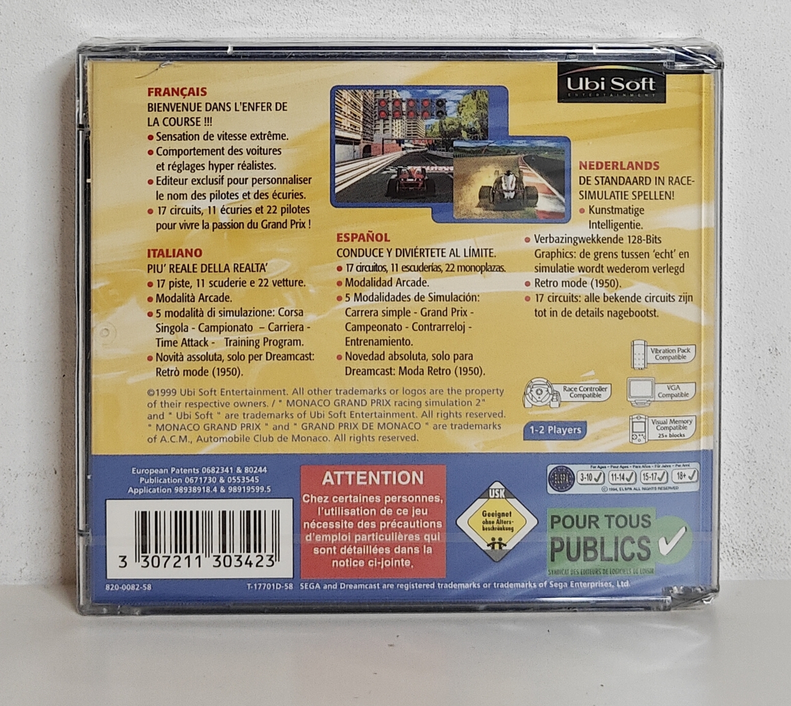 Dreamcast Monaco Grand Prix Racing Simulation 2 (factory sealed)