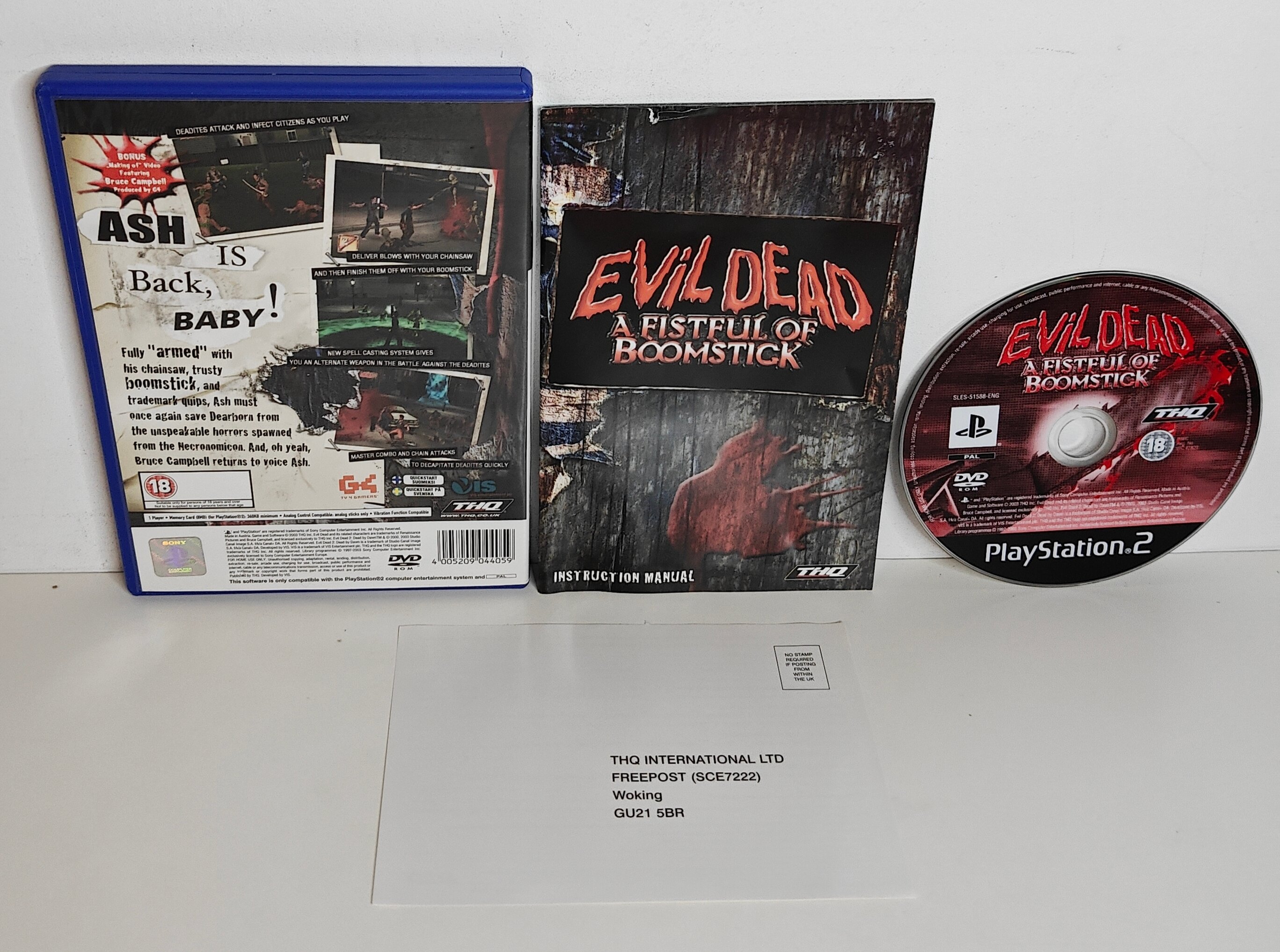 PS2 Evil Dead - A Fistful of Boomstick (CIB)