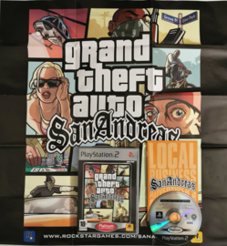 PS2 Grand Theft Auto - San Andreas Platinum (CIB including map/ poster)