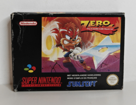 SNES ZERO The Kamikaze Squirrel (box + cart) FAH