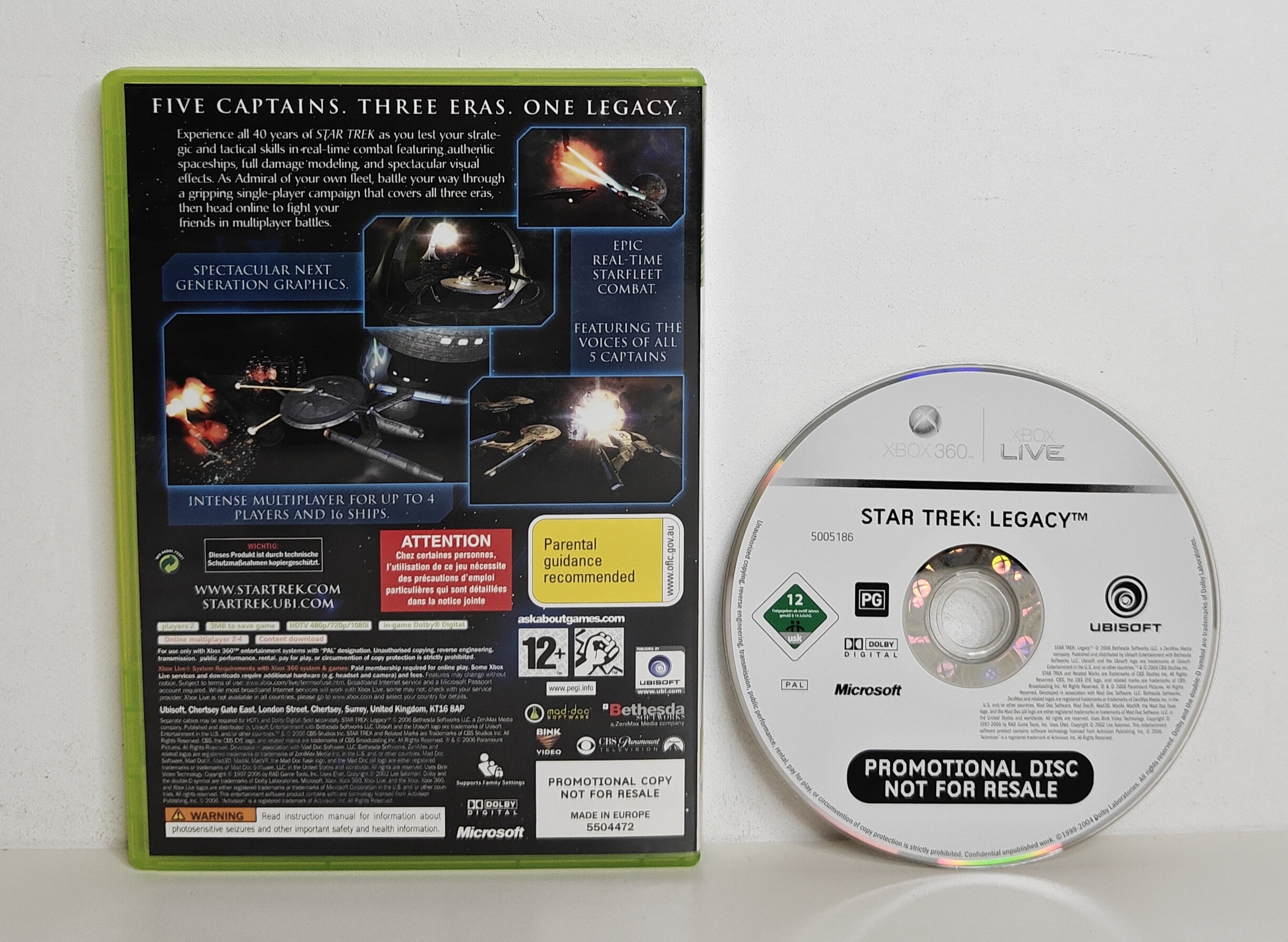 Xbox 360 Star Trek Legacy (promo copy)