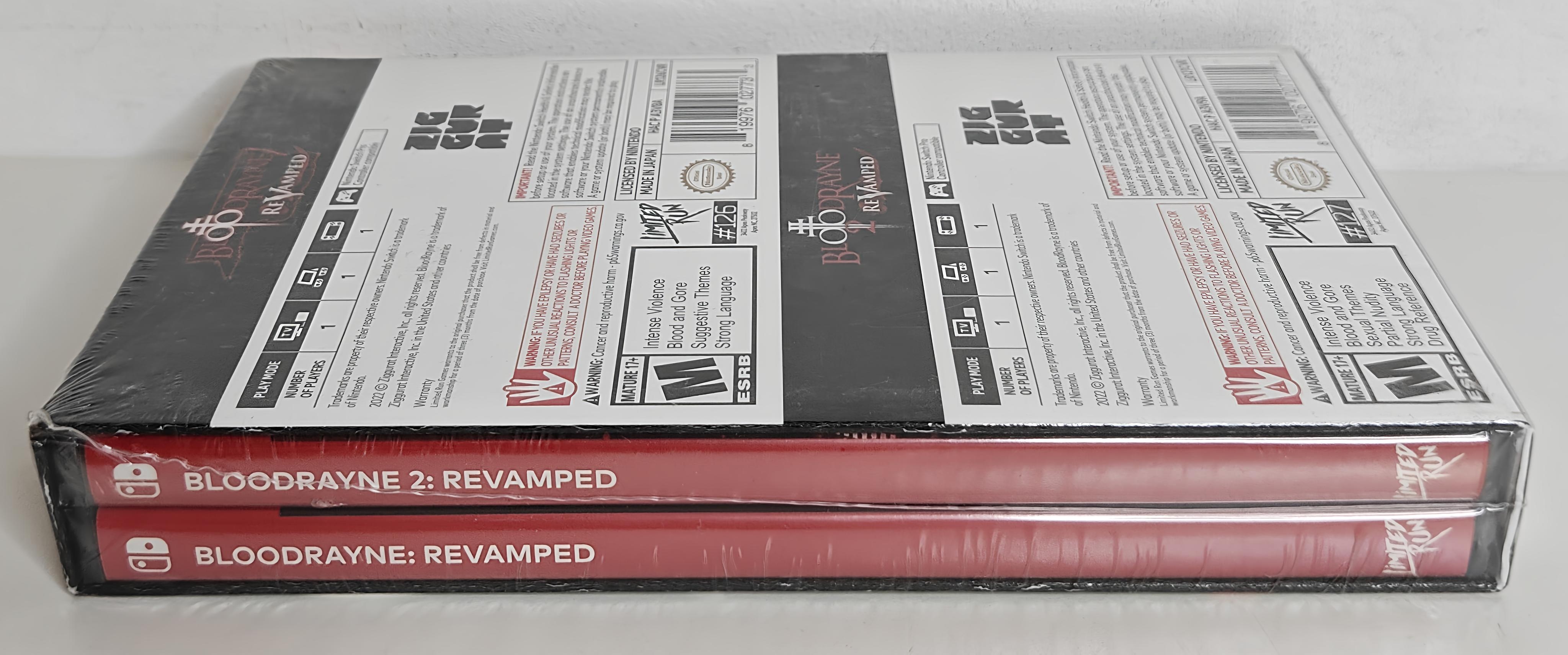Switch Bloodrayne 1 - 2 ReVamped Dual Pack (factory sealed) LRG #126