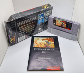 SNES Ys III Wanderers From Ys (CIB) USA