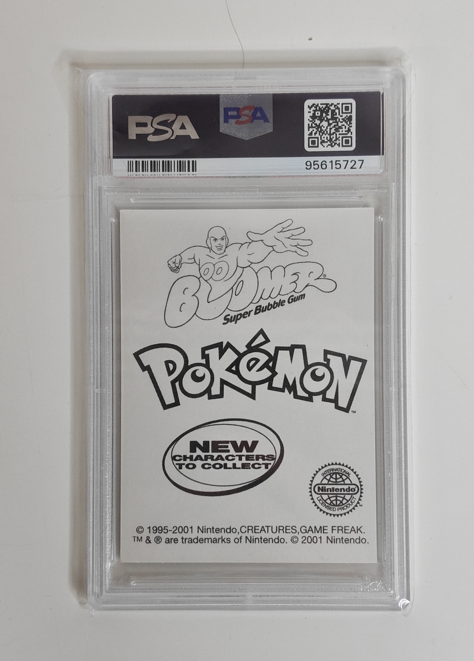 2001 Dunkin Boomer Pokemon Lugia #249 PSA 8 Holo Trading Card Sticker