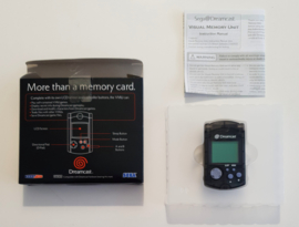 Dreamcast VMU Clear Smoke Black (complete)