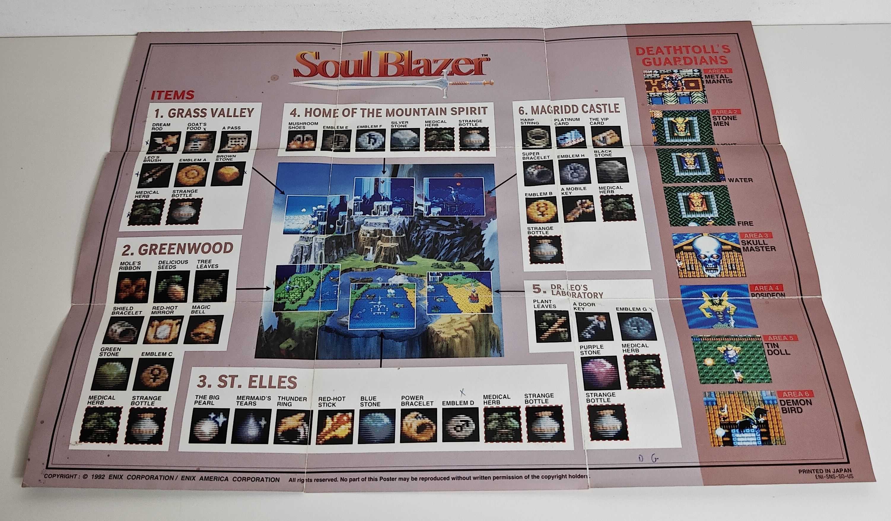 SNES Soul Blazer (CIB) USA