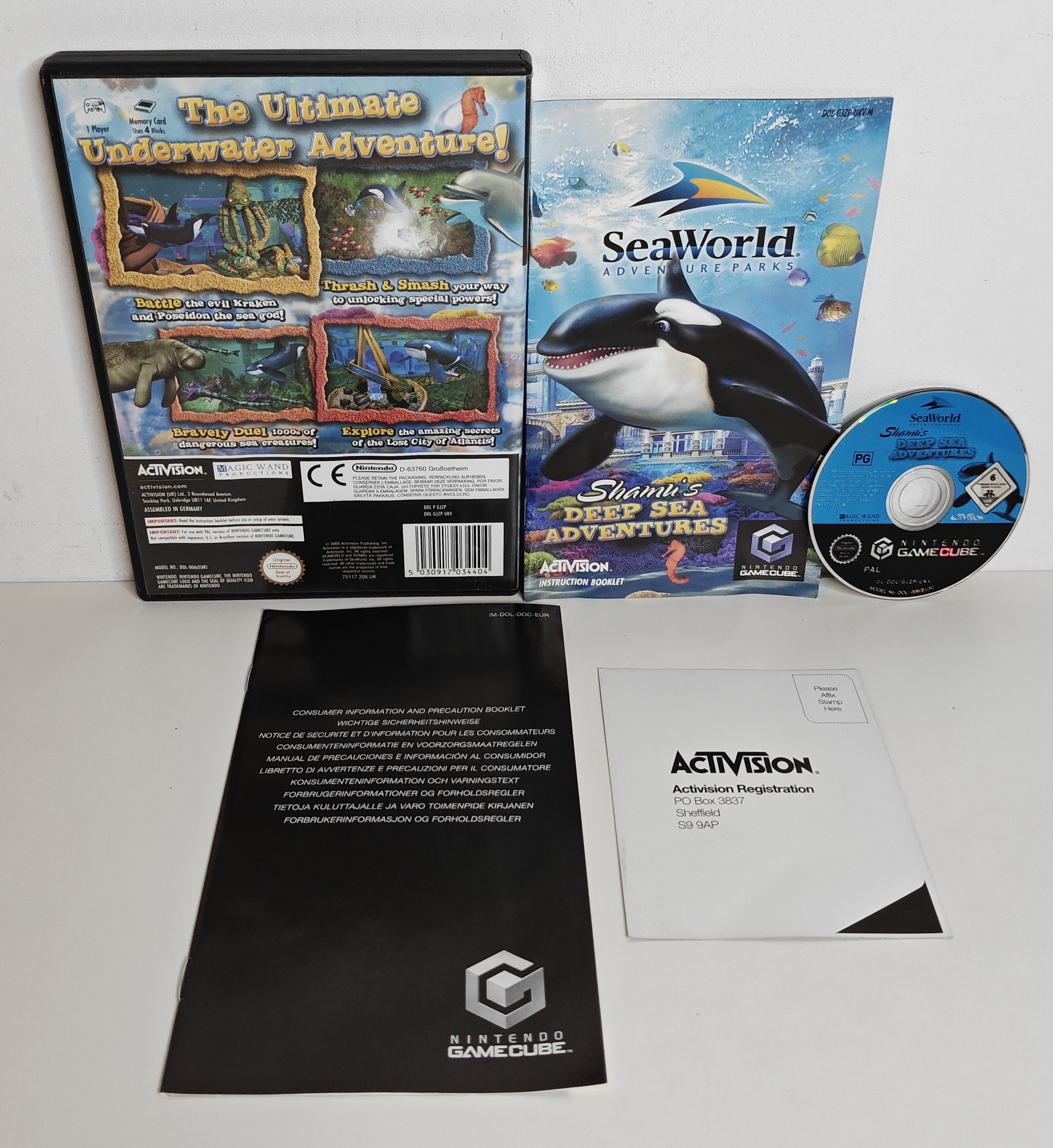 Gamecube SeaWorld Adventure Parks - Shamu's Deep Sea Adventures (CIB) UKV