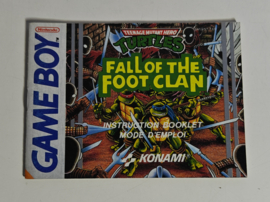 GB Teenage Mutant Hero Turtles - Fall of the Foot Clan (manual) FAH