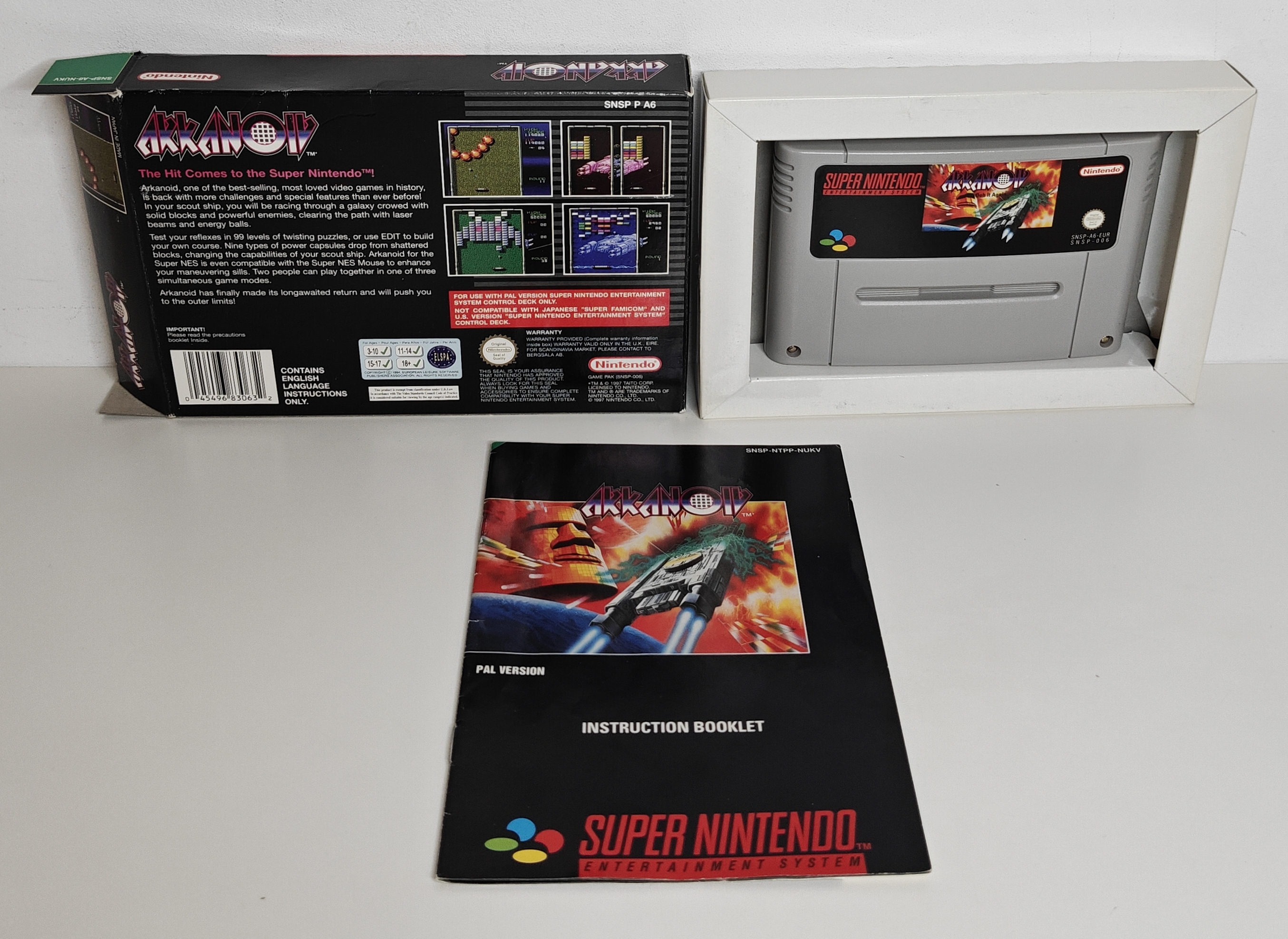 SNES Arkanoid (CIB) NUKV
