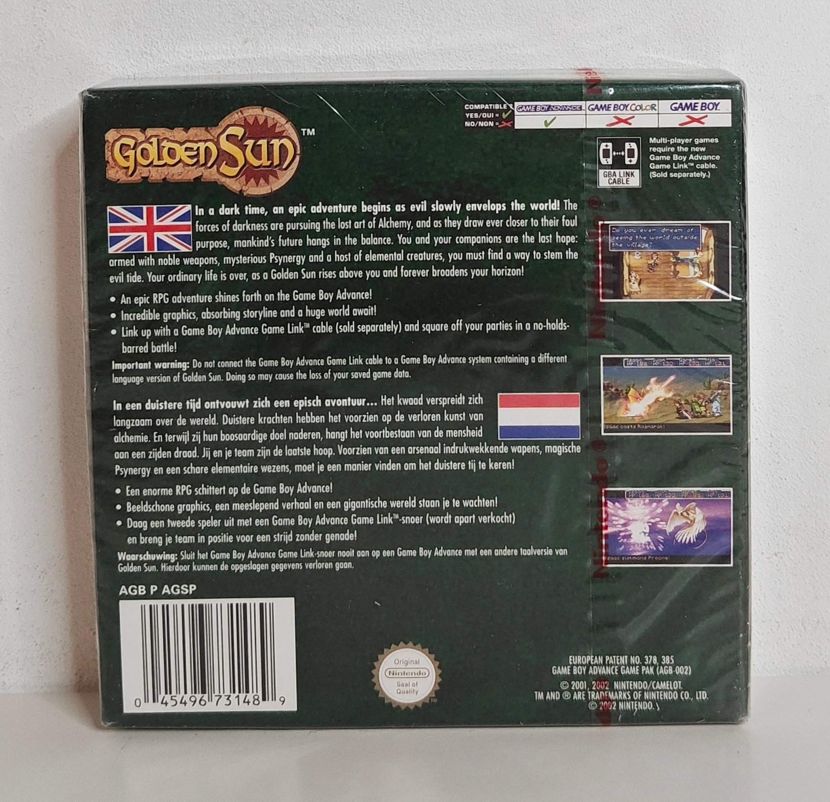 GBA Golden Sun (factory sealed) NHAU