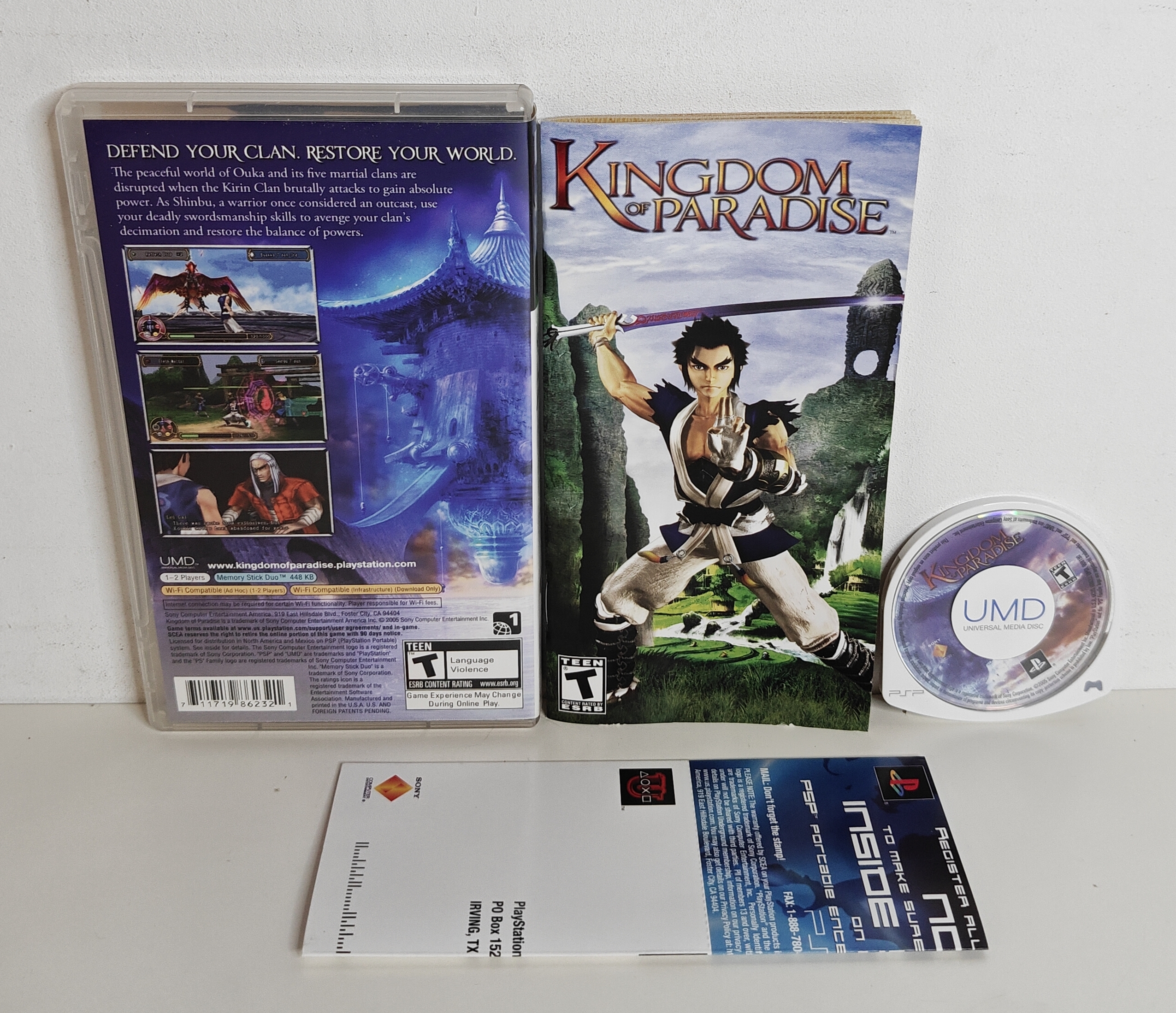 PSP Kingdom of Paradise (CIB) US version