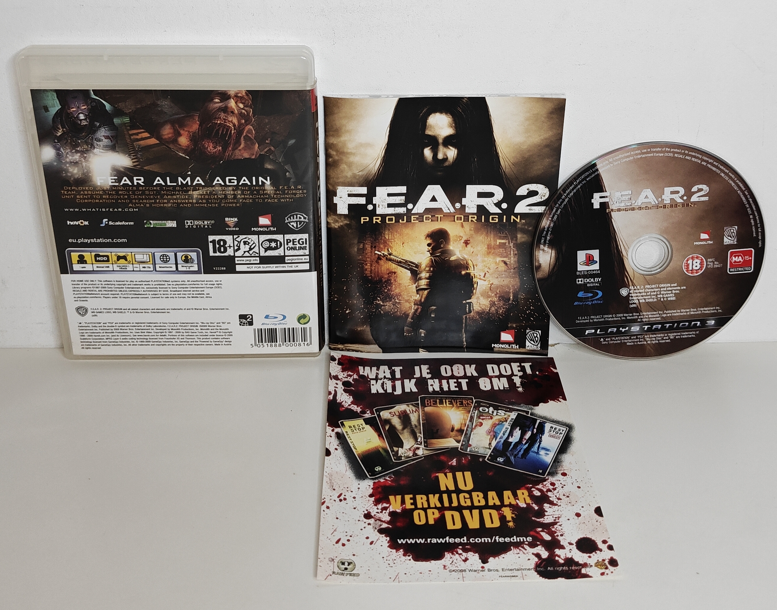 PS3 F.E.A.R. 2 Project Origin (CIB)