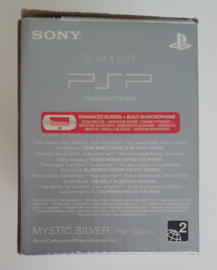 PSP 3004 Slim & Lite Mystic Silver (boxed without inlay)