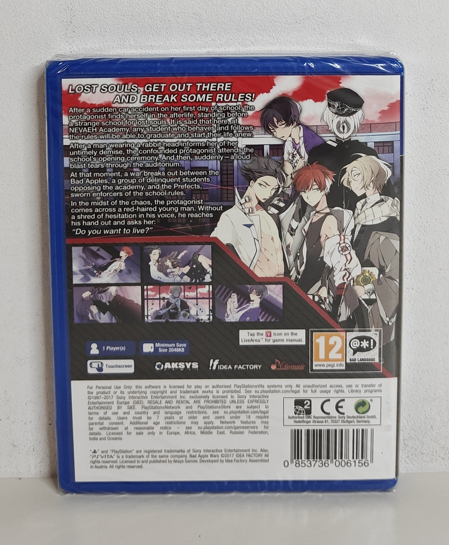 PS Vita Bad Apple Wars (factory sealed)