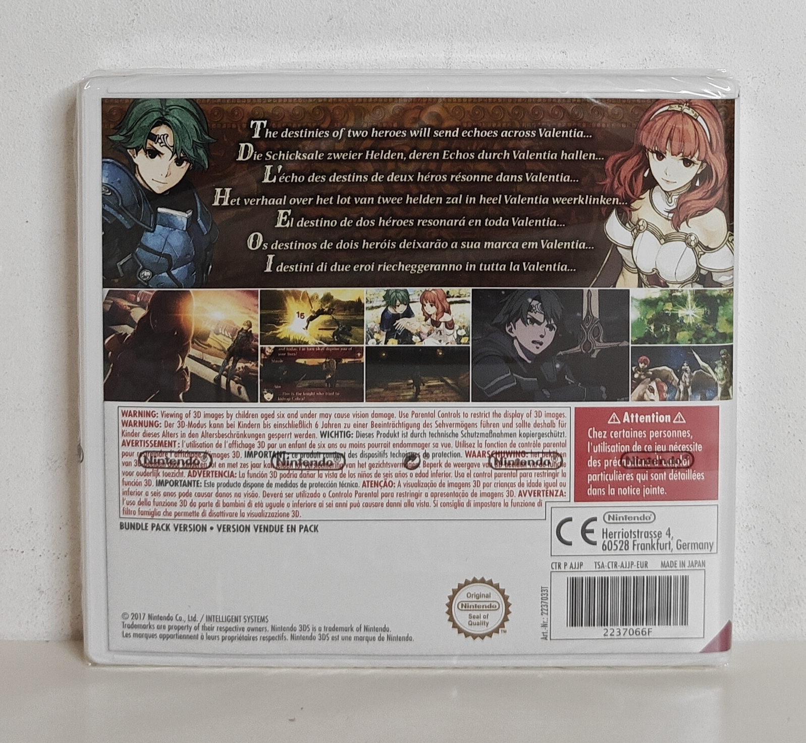 3DS Fire Emblem Echoes: Shadows of Valentia (factoy sealed) EUR