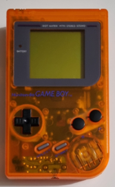 Gameboy Classic Clear Orange (reshelled)
