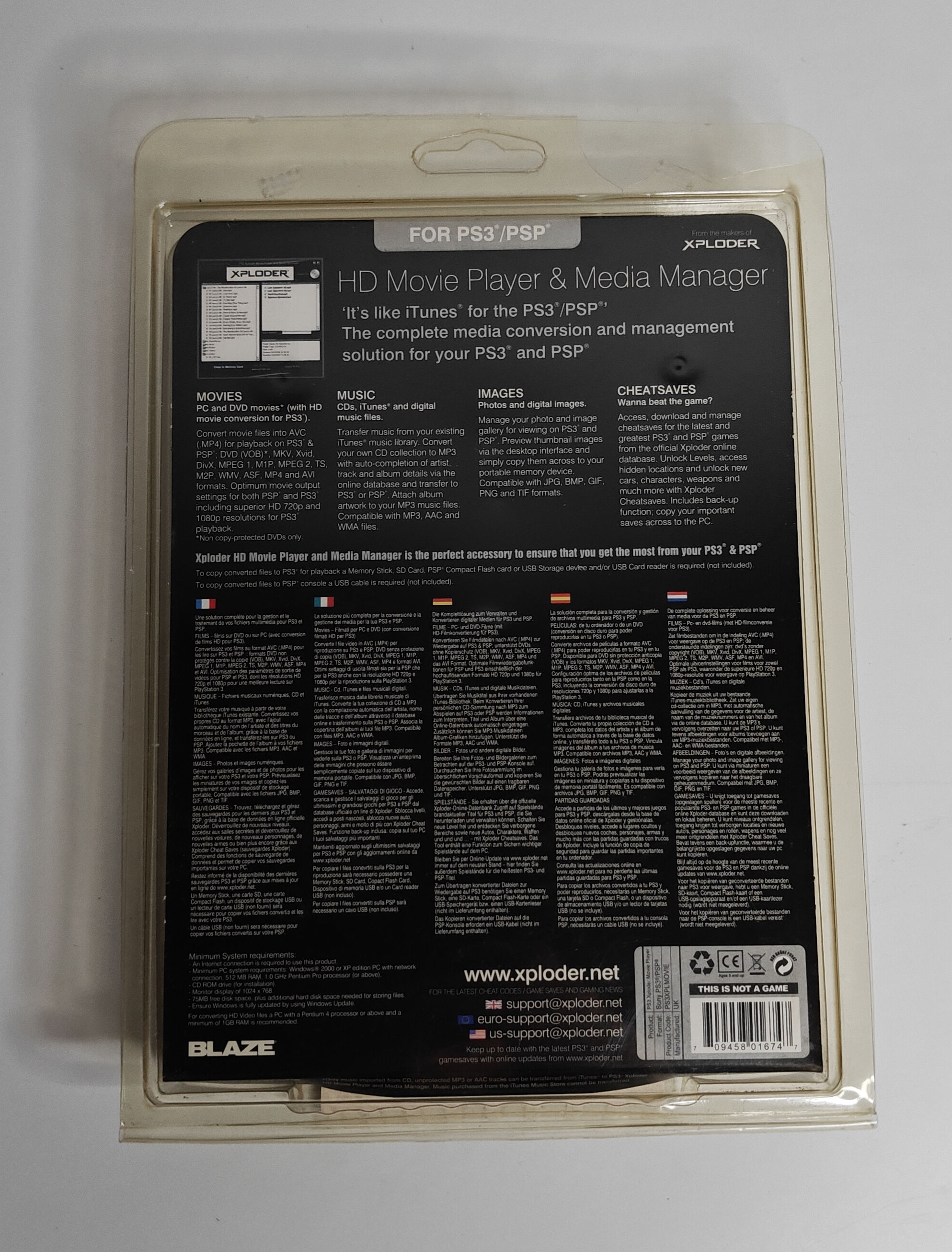 Xploder HD Movie Player for PS3 (blister sealed)