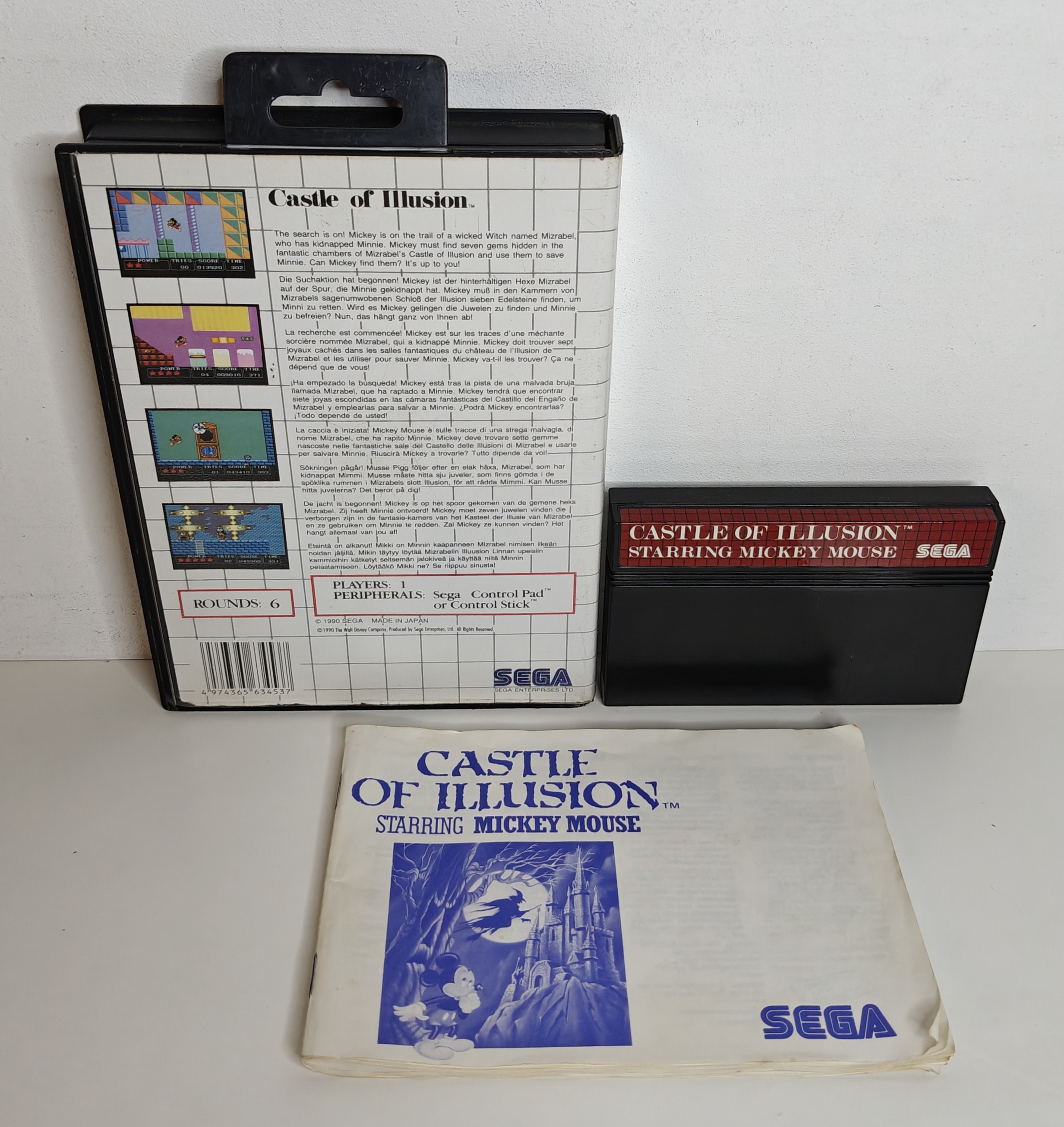 Master System Castle of Illusion - Starring Mickey Mouse (CIB)
