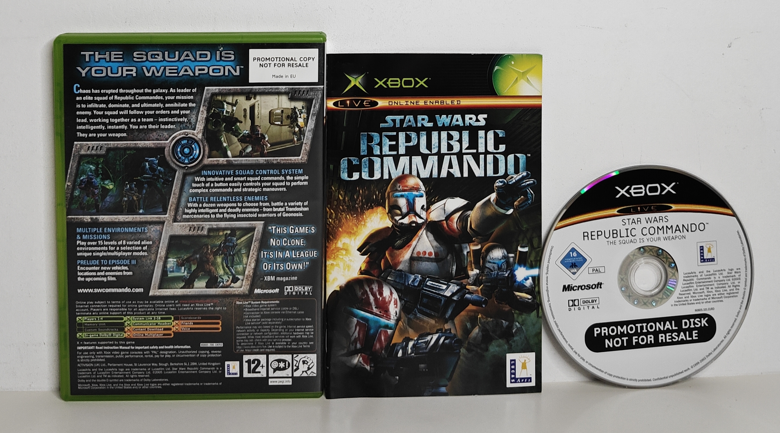 Xbox Star Wars Republic Commando Promo Copy (CIB)