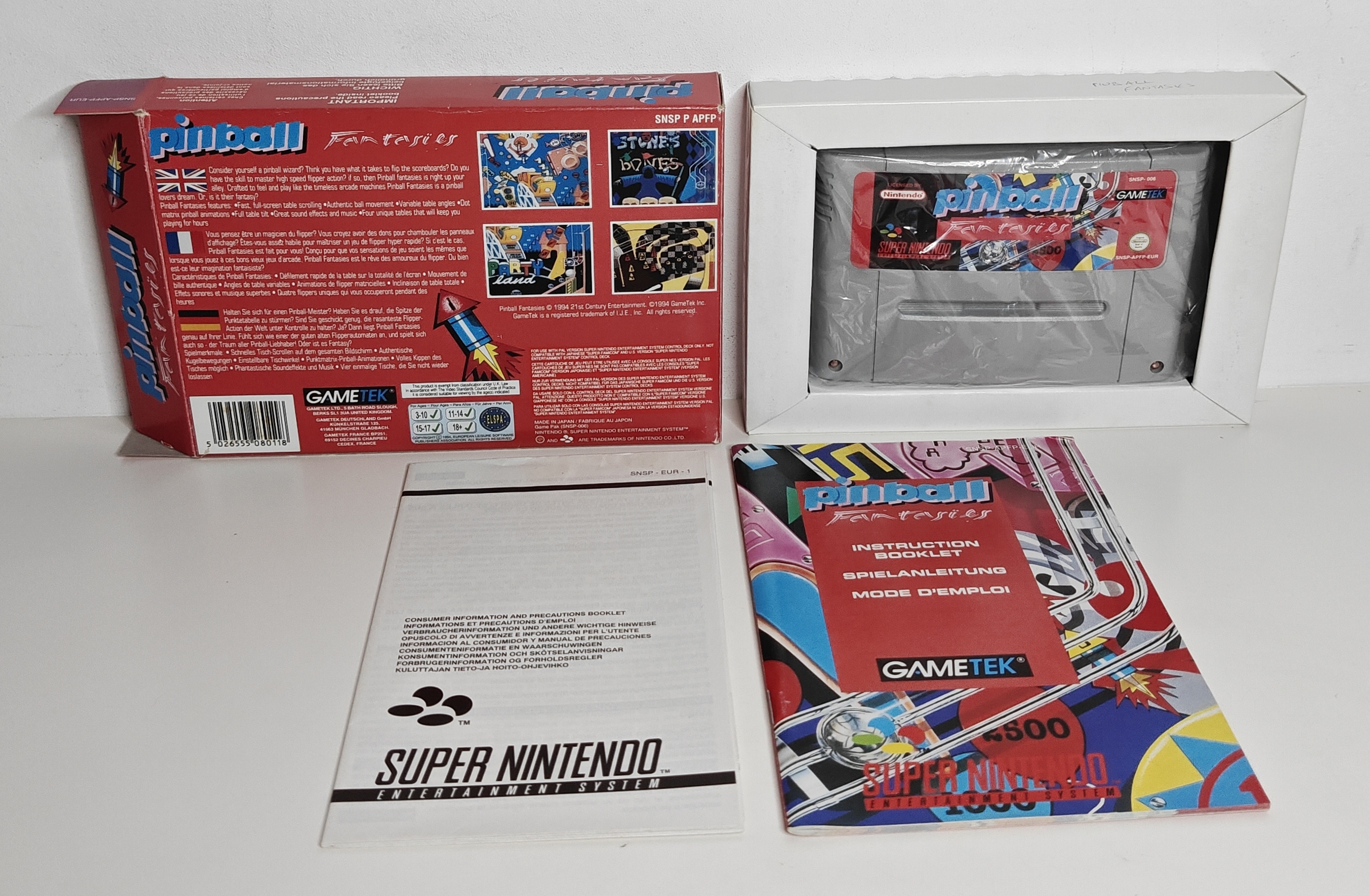 SNES Pinball Fantasies (CIB) EUR