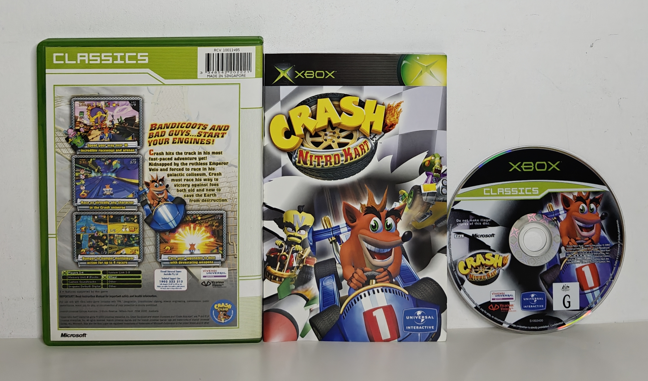 Xbox Crash Nitro Kart Classics (CIB)