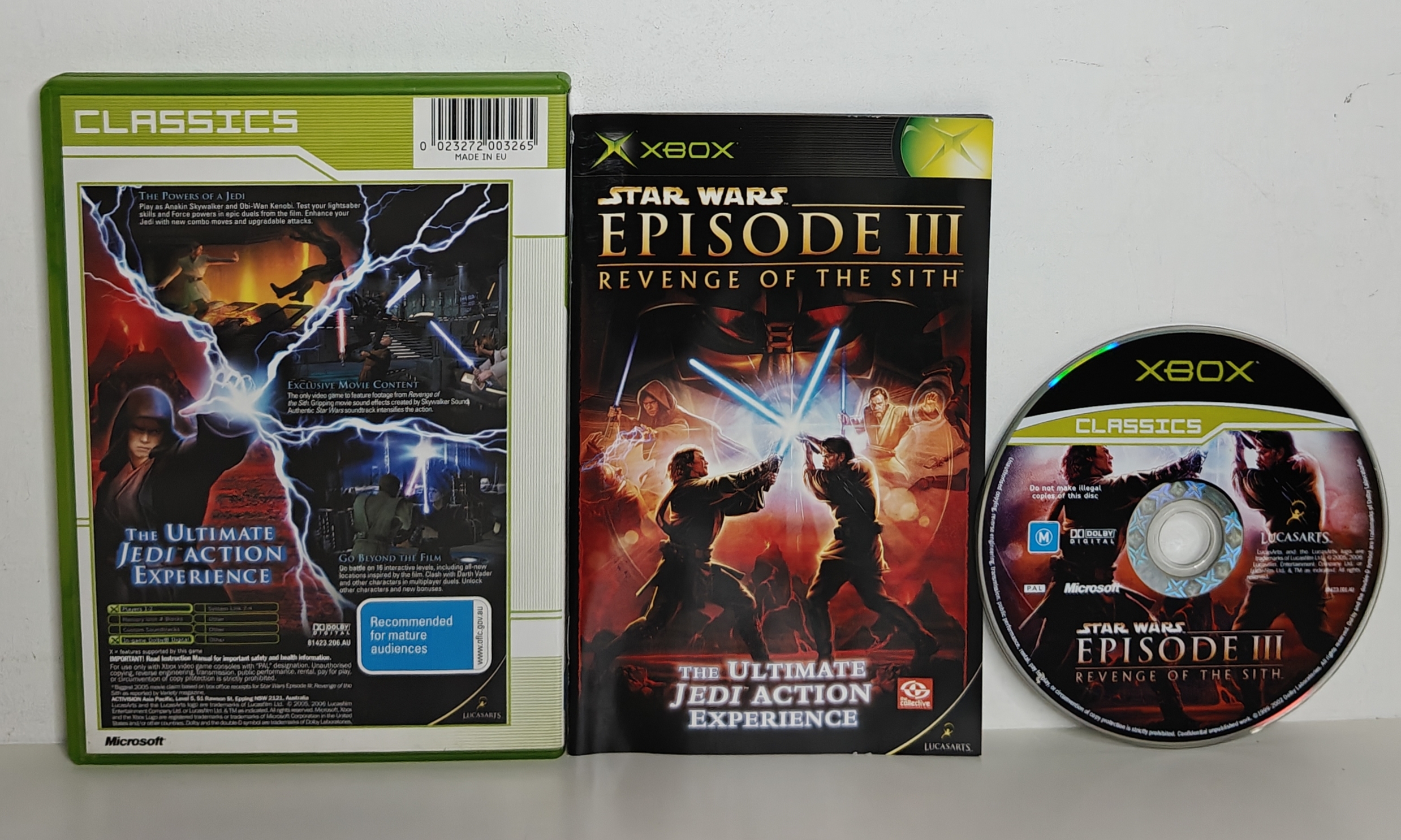 Xbox Star Wars Episode III: Revenge of the Sith Classics (CIB)