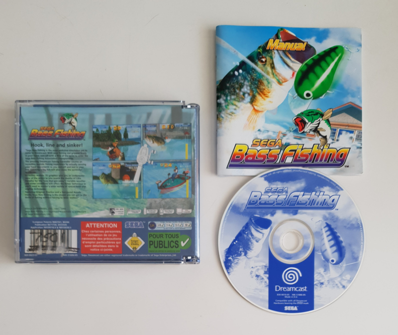 Sega Bass Fishing Dreamcast Rear Inlay Only