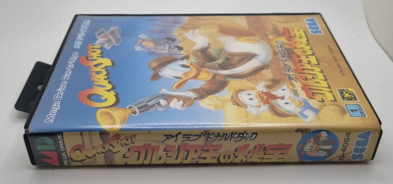 Jeu QuackShot Starring Donald Duck Megadrive - Version NTSC Japon, état Correct, Sortie 1991