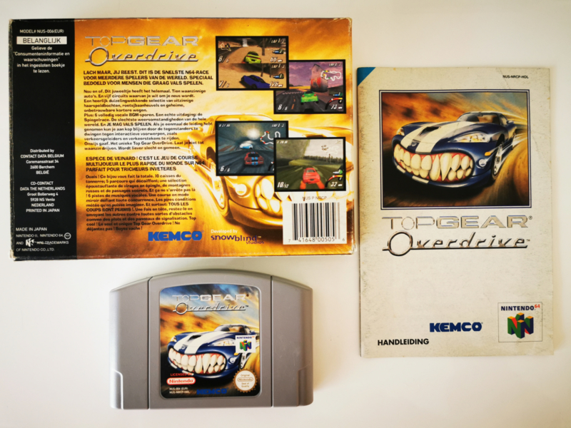 Retro Video Games Top Gear Overdrive N64 Nintendo Rare