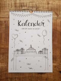 Verjaardagskalender Handmade By NBK