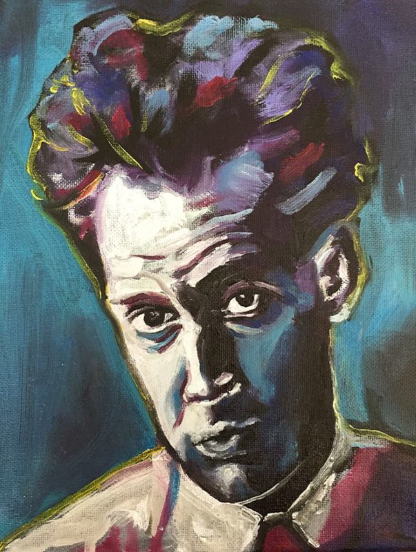 Portrait of Schiele in Purple
