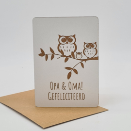 Kaartje "Opa en Oma"