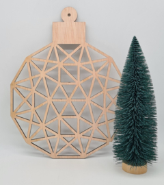 Geometrische kerstbal 3 mm dik