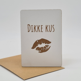 Kaartje "Dikke kus"