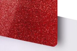 Kerstbal met naam van (glitter)acrylaat