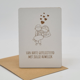 Kaartje "Huwelijk"