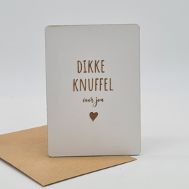 Kaartje "Dikke knuffel"