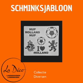 Schminksjabloon Holland