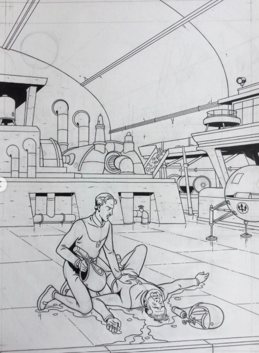 PRE-order - Blake en Mortimer - Deel 31 - De Atlantische dreiging (werktitel) - hc LUXE met roodlinnen cover - 2025 - Nieuw!
