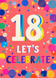 18 Let's Celebrate - Wenskaart Celebrate