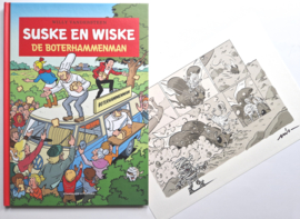 Suske en Wiske - De Boterhammenman - deel 369 -  hc - Gelimiteerde oplage - met gesigneerde prent - 2023 - NIEUW!