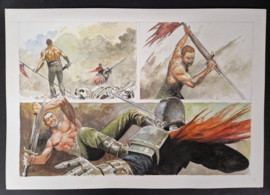 Apriyadi Kusbiantoro - originele 1/2 pagina in kleur - Saul - deel 2 - Eindstation - pagina 35.B - 2019