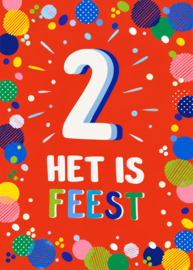 2 Het is Feest - Wenskaart Celebrate