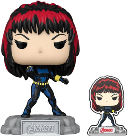 Funko Pop! - Marvel Avengers 60th Anniversary - Comic Black Widow with Pin Exclusive - 1260