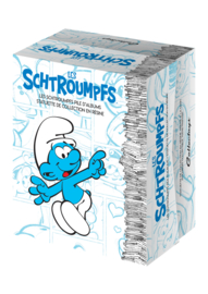 2 Smurfen met  stapel albums  - Collectoys  - 2022