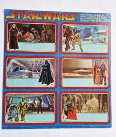 Star Wars - stickervel met 6 afneembare stickers - Lucasfilm Ltd - 1983