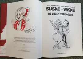 Suske en Wiske  - De Vroem-vroem-club - hommage reeks deel 5 - Grootformaat hardcover superluxe - GESIGNEERD + DEDICACE - 2021