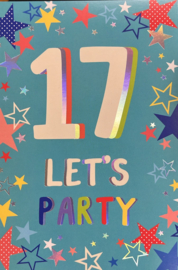 17 Let's Party - Wenskaart Celebrate
