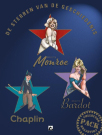 Sterren van de geschiedenis  - Collectorspack (Monroe, Bardot, Chaplin) - 3x hc - 2022